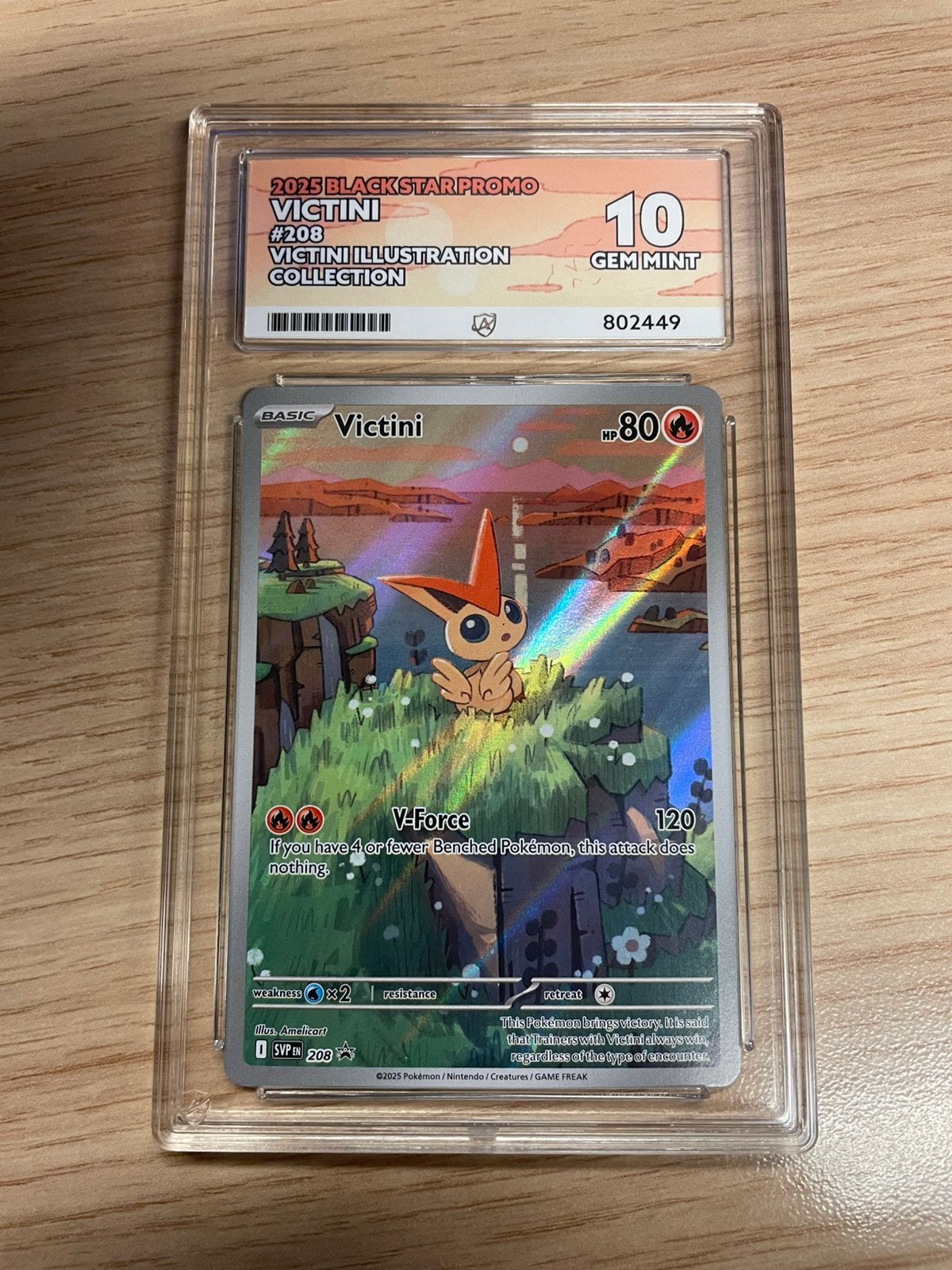 Pokemon victini Ace 10, Hobby en Vrije tijd, Ophalen of Verzenden, Zo goed als nieuw