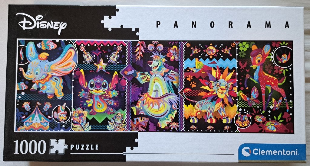 Puzzel Clementoni, Disney Panorama, 1000 stukjes, Ophalen of Verzenden, 500 t/m 1500 stukjes, Zo goed als nieuw, Legpuzzel