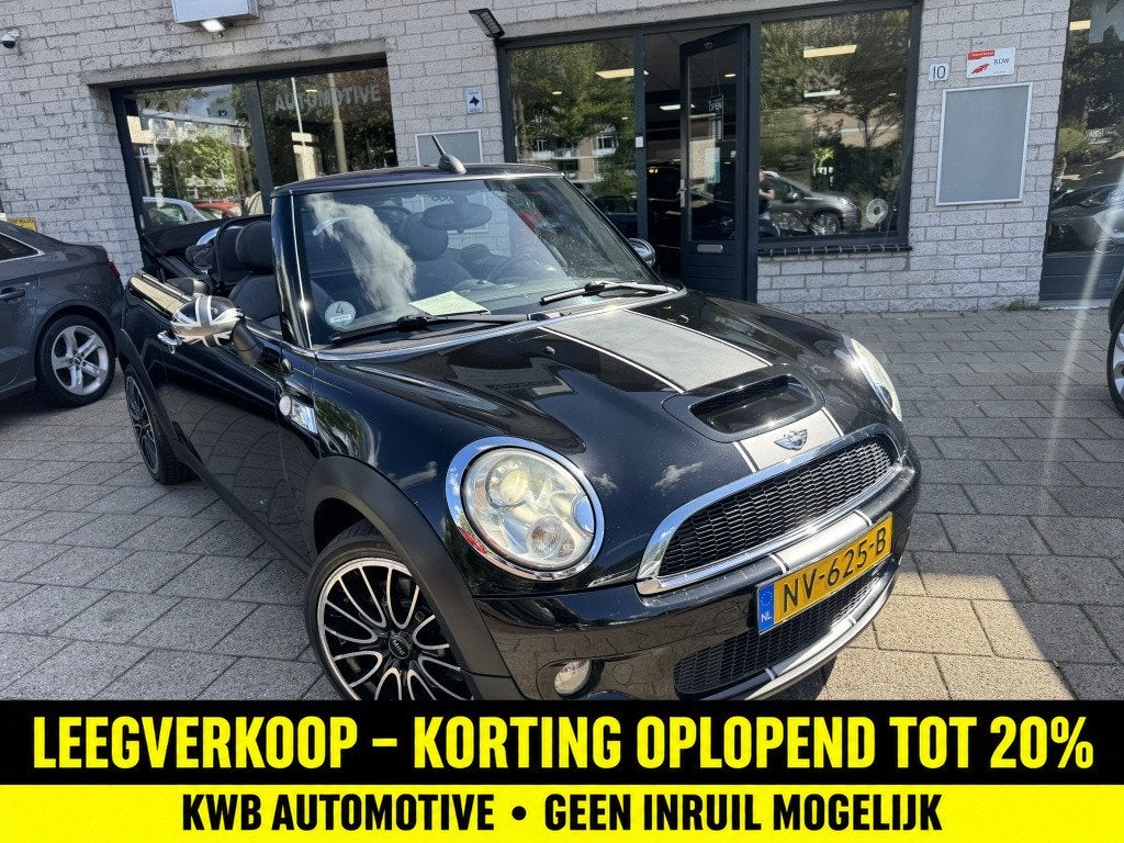 Mini Cabrio 1.6 Cooper S JCW Origineel | Leer | Navigatie Un, Xenon verlichting, Gebruikt, 4 cilinders, Cabriolet