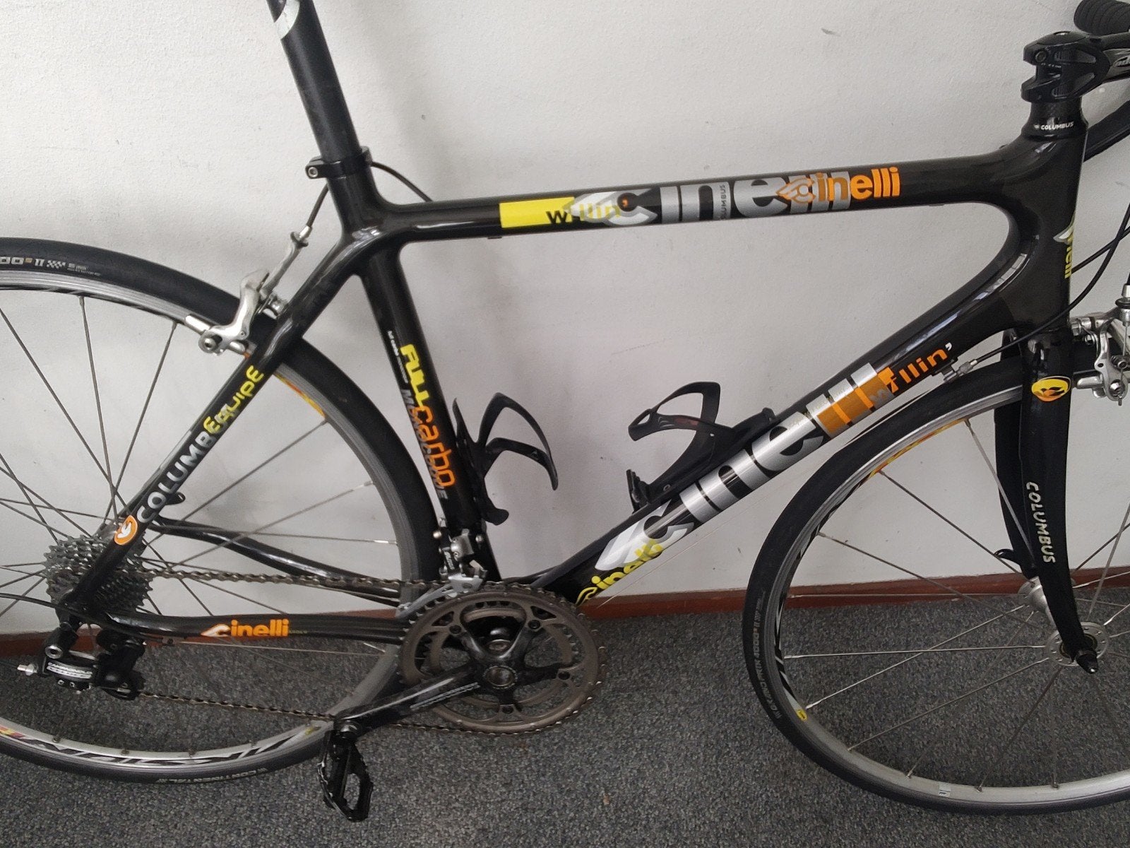 Full carbon Cinelli racefiets, Campagnolo,Bianchi,De rosa, Carbon, Meer dan 20 versnellingen, 53 tot 57 cm, Ophalen