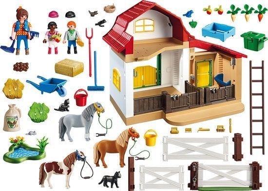 PLAYMOBIL Country Ponypark - 6927, Gebruikt, Gebouw, Complete set, Ophalen of Verzenden