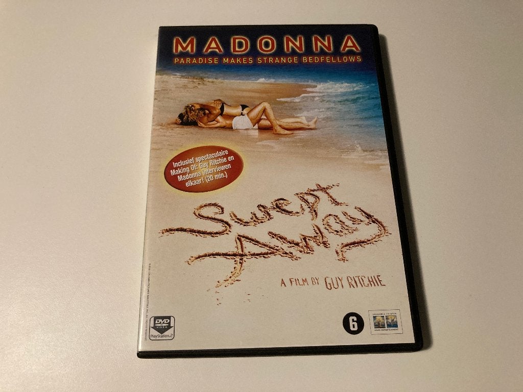 Swept Away - Madonna DVD, Alle leeftijden, Ophalen of Verzenden, Zo goed als nieuw