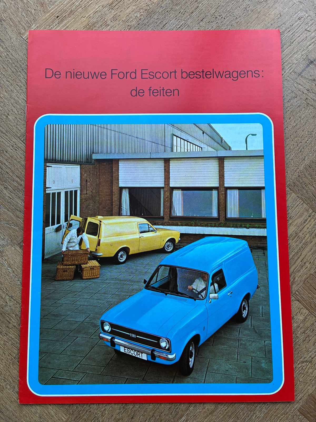 Ford Escort mk2 bestelwagen brochure 2/75, Verzenden, Zo goed als nieuw, Ford