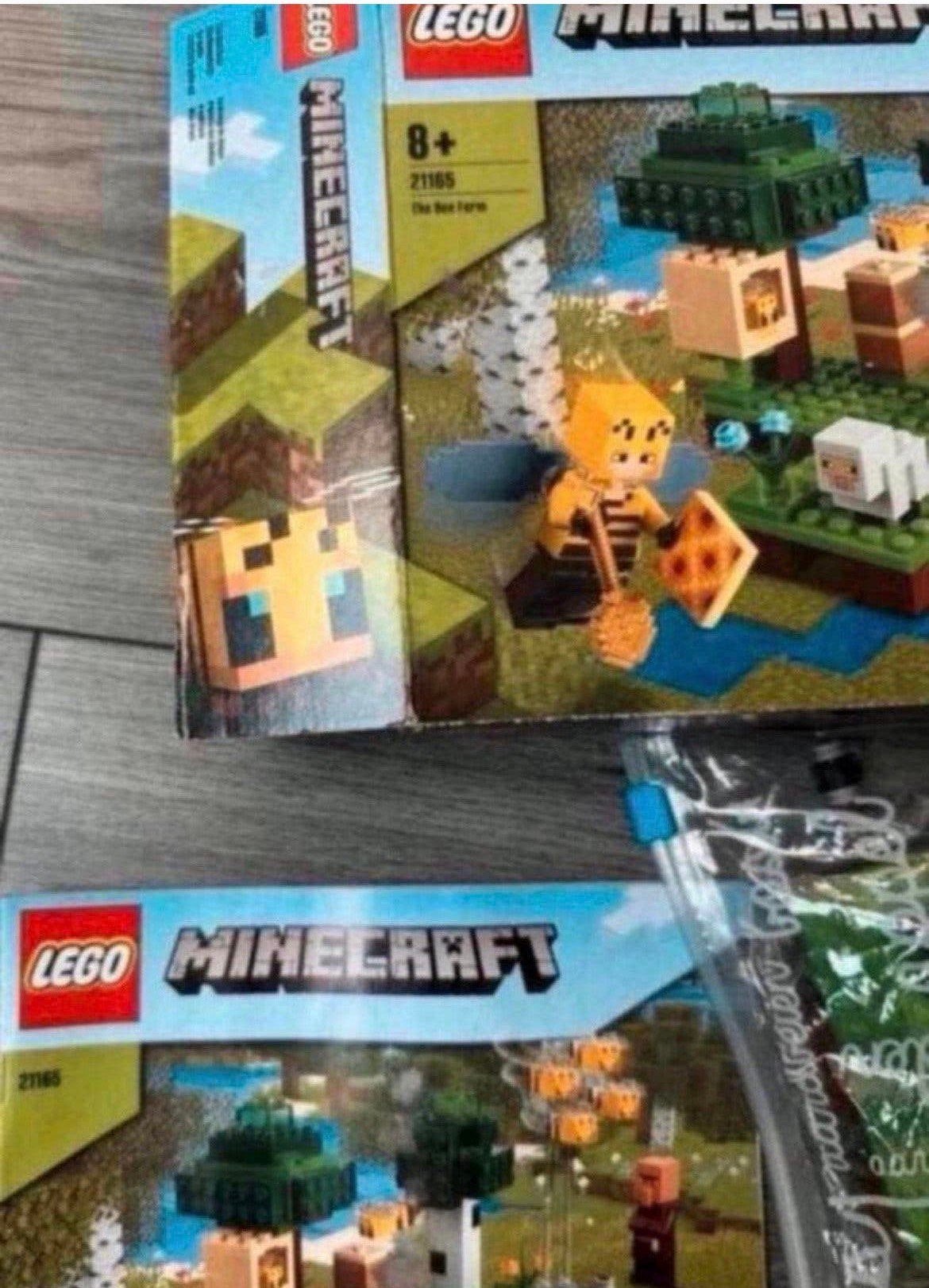 Lego minecraft 21165 de bijenhouderij, Compleet, Gebruikt, Minecraft, Lego