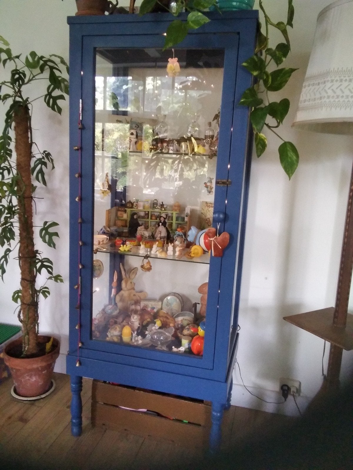 vitrinekast, Huis en Inrichting, Kasten | Vitrinekasten, Ophalen, Gebruikt, 50 tot 100 cm, 150 tot 200 cm