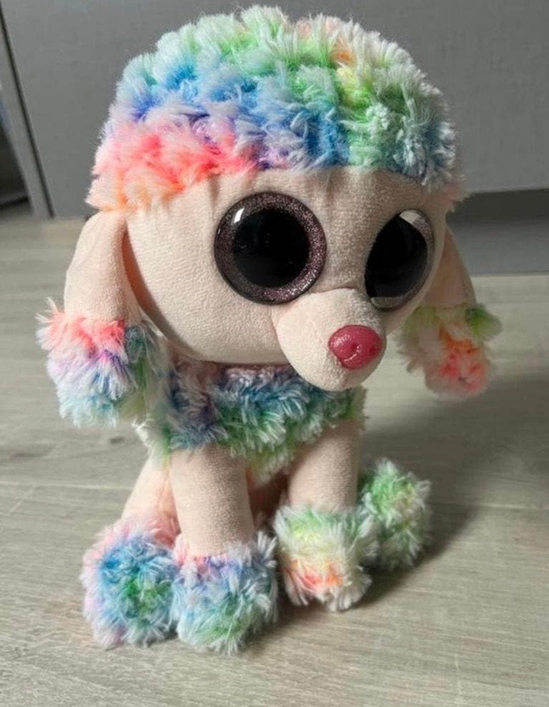 Ty Rainbow hond knuffel - Zo goed als nieuw, Zo goed als nieuw, Meerkleurig, Ty, Hond