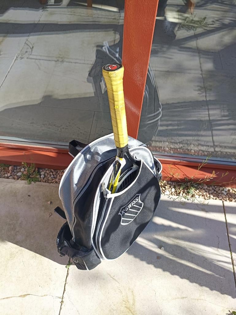 K-Swiss Tennis Tas - Compact Zwart/Wit, Sport en Fitness, Tennis, Gebruikt, K-Swiss, Tas, Ophalen