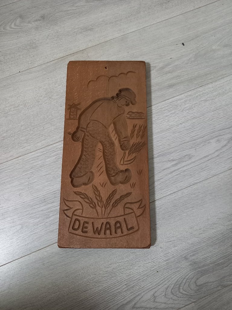 Handgestoken Speculaasplank De Waal, Ophalen of Verzenden