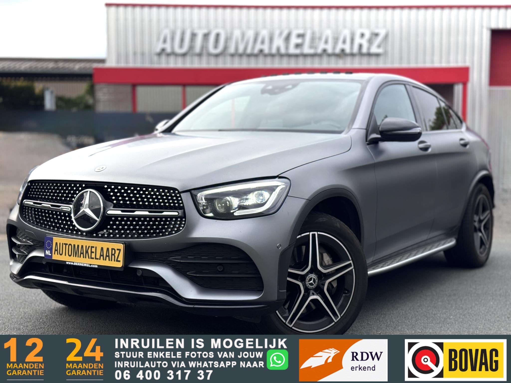 Mercedes-Benz GLC-klasse Coupé 300 4MATIC AMG DAK SFEER KEY, Auto's, 12 maanden, Gebruikt, Euro 6, 4 cilinders