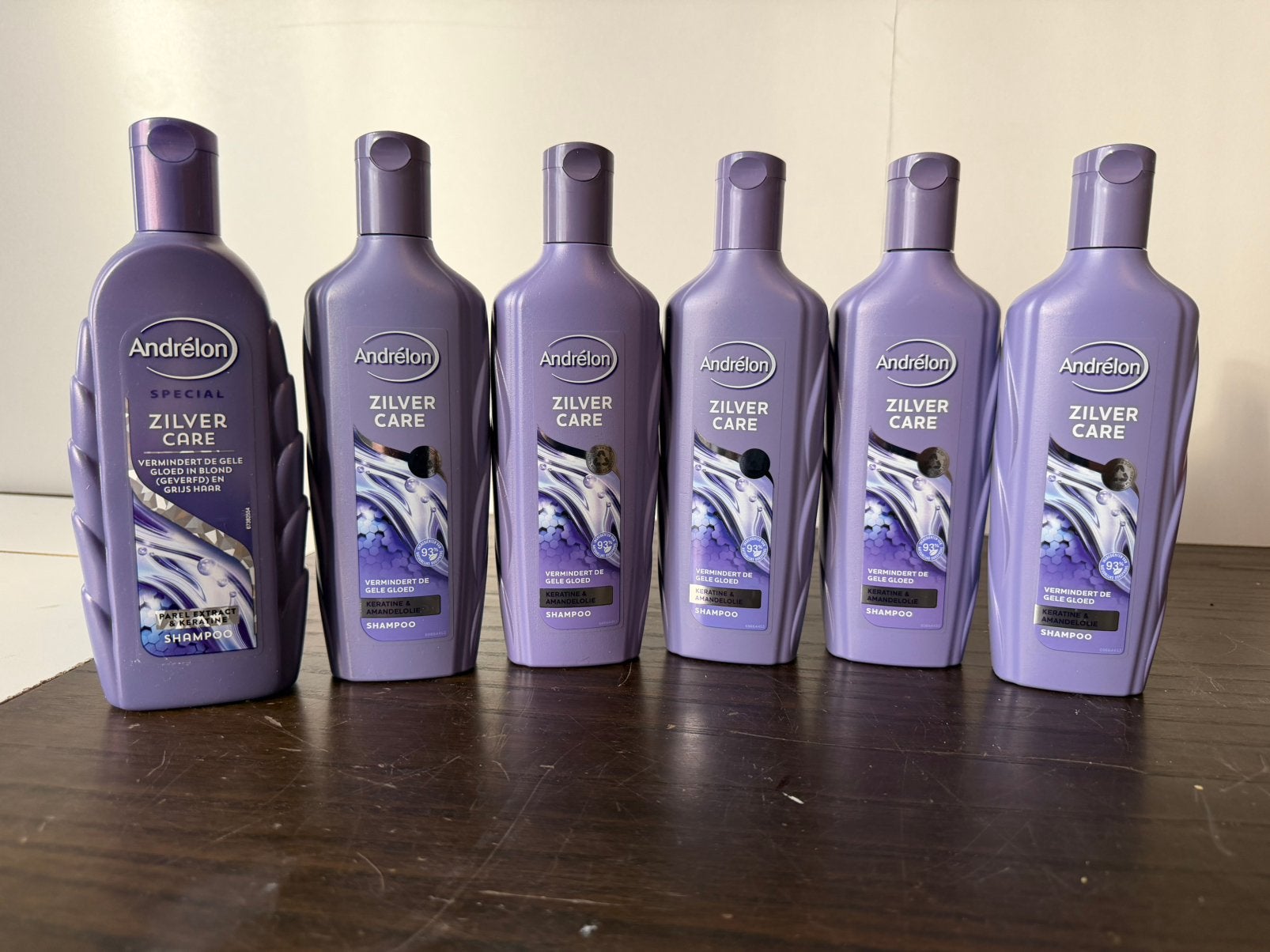 Partij Andrelon Zilver Care Shampoo - 6 flessen, Ophalen of Verzenden, Nieuw, Shampoo of Conditioner