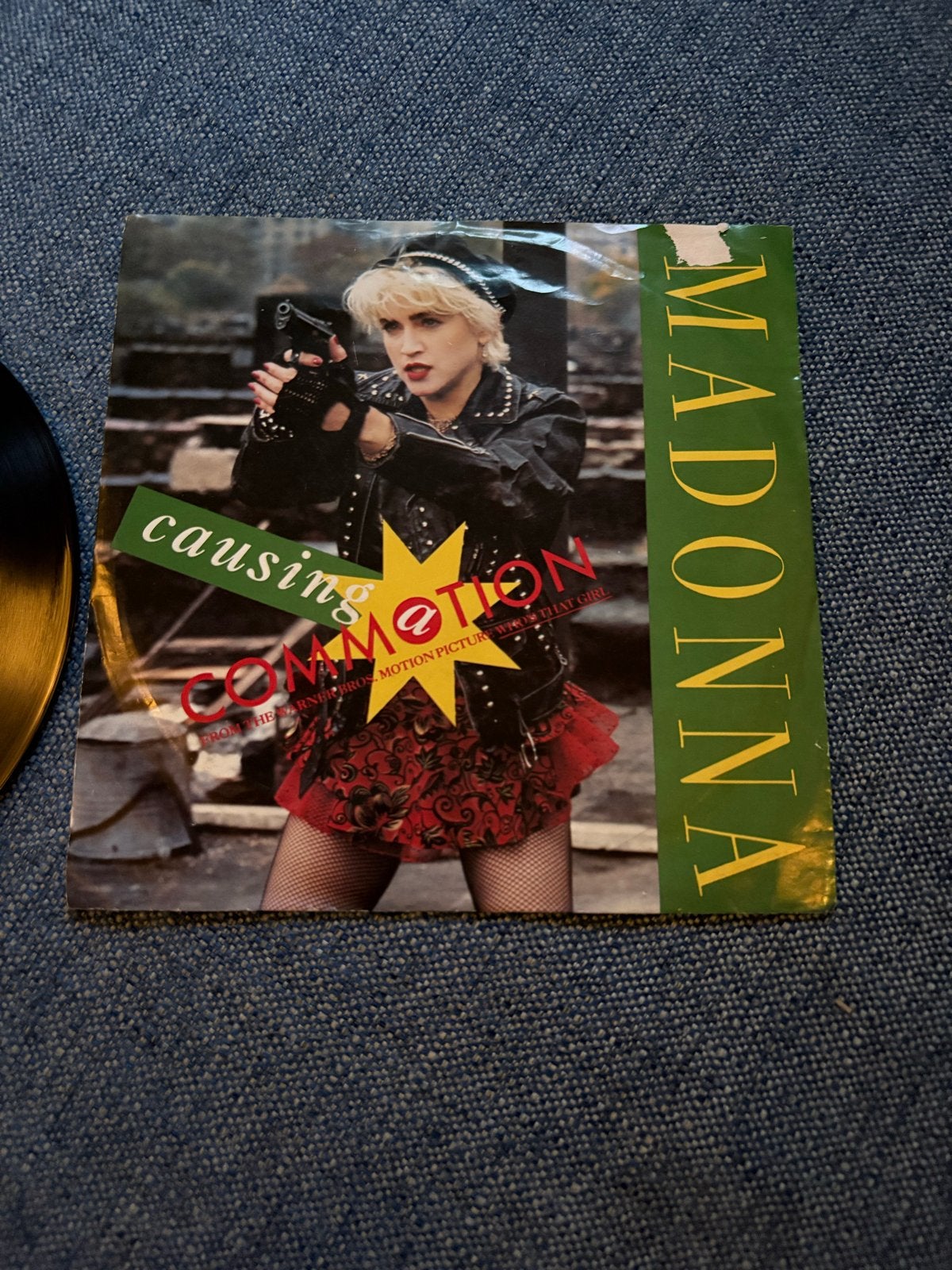 Madonna - Causing a Commotion (7 inch vinyl single), Cd's en Dvd's, Vinyl | Pop, Fotohoes, Ophalen, Gebruikt, 7 inch