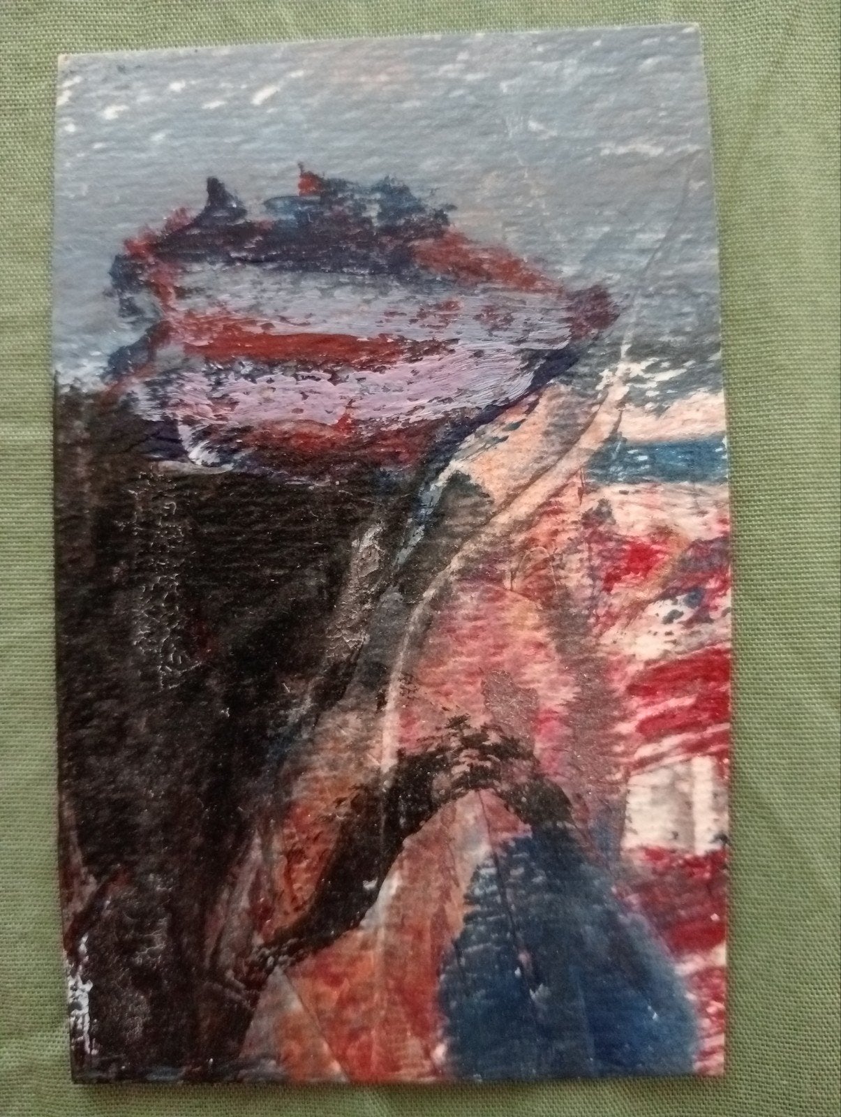 Abstracte compositie 20e eeuw, Antiek en Kunst, Ophalen of Verzenden