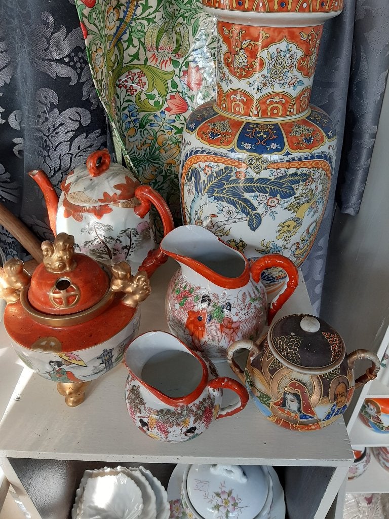 antiek vazen Japans/Chinees porselein vele potten/servies, Antiek en Kunst, Ophalen of Verzenden