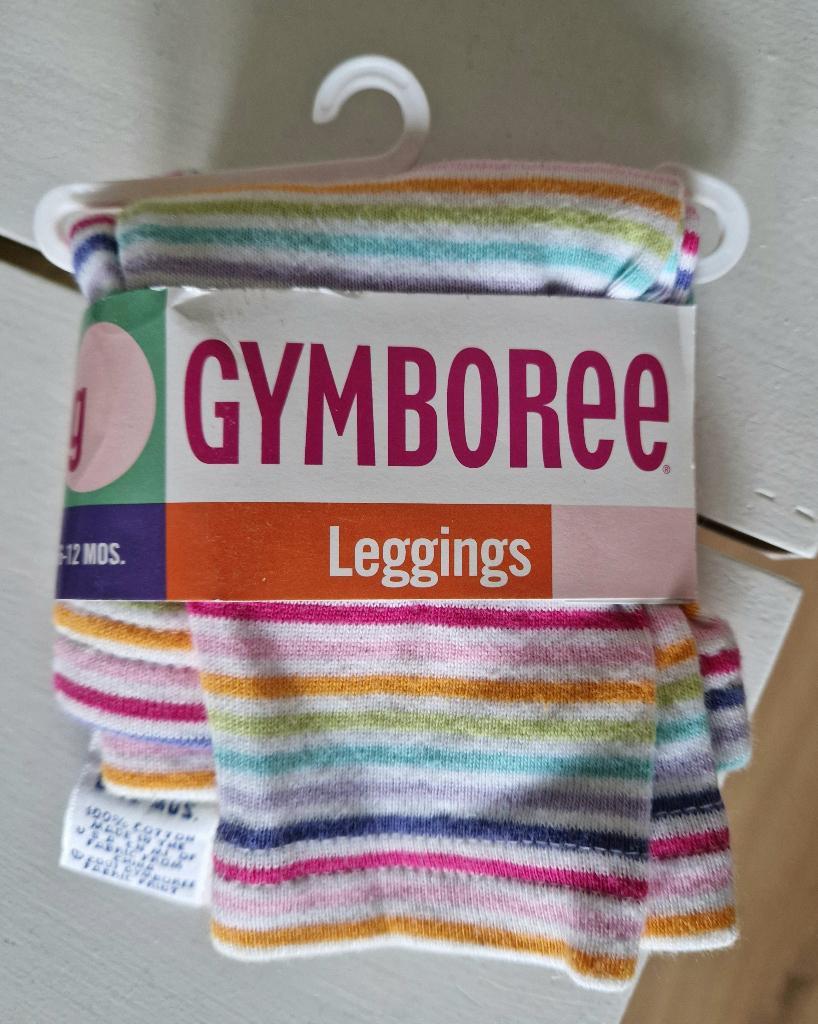 Gestreepte Gymboree legging maat 68/74 NIEUW (0863), Kinderen en Baby's, Babykleding | Maat 68, Broekje, Meisje, Gymboree, Nieuw