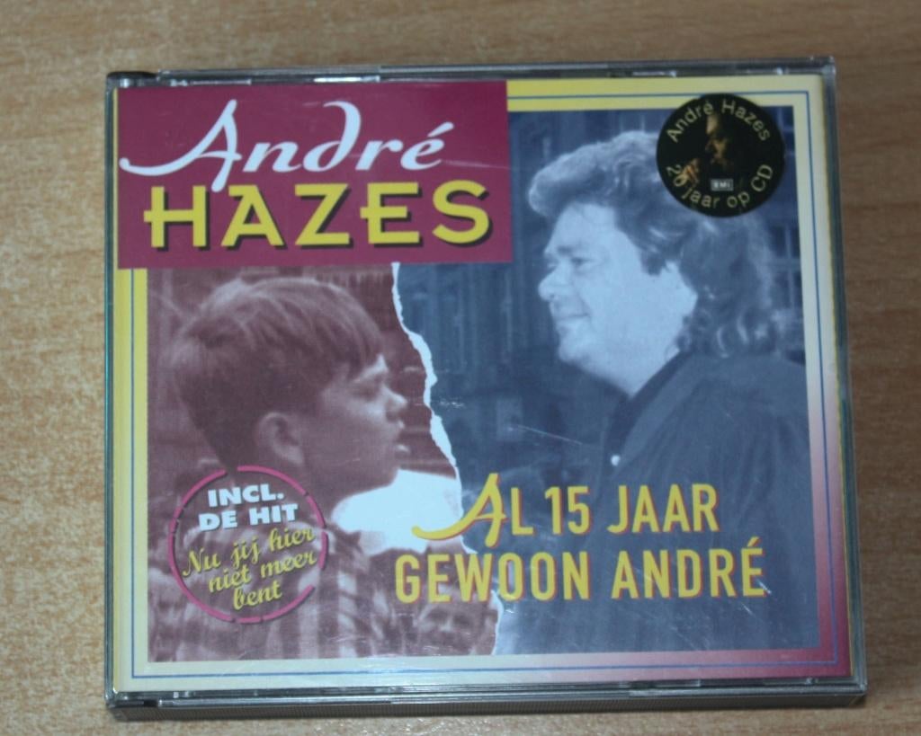 Al 15 jaar gewoon André, André Hazes, 2CD, Cd's en Dvd's, Ophalen of Verzenden, Zo goed als nieuw, Levenslied of Smartlap, Boxset