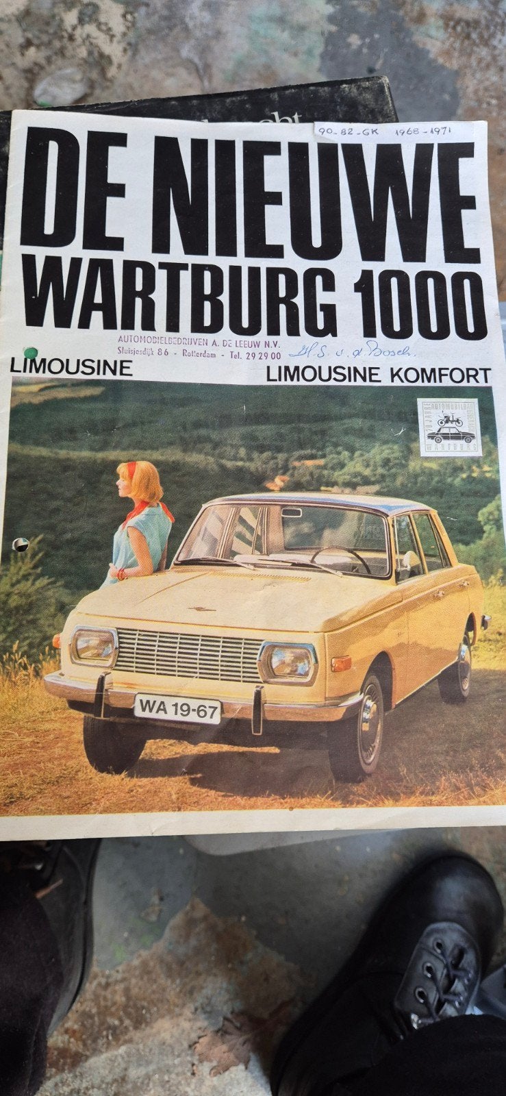 Folder De Nieuwe Wartburg 1000 Limousine, Ophalen, Overige merken