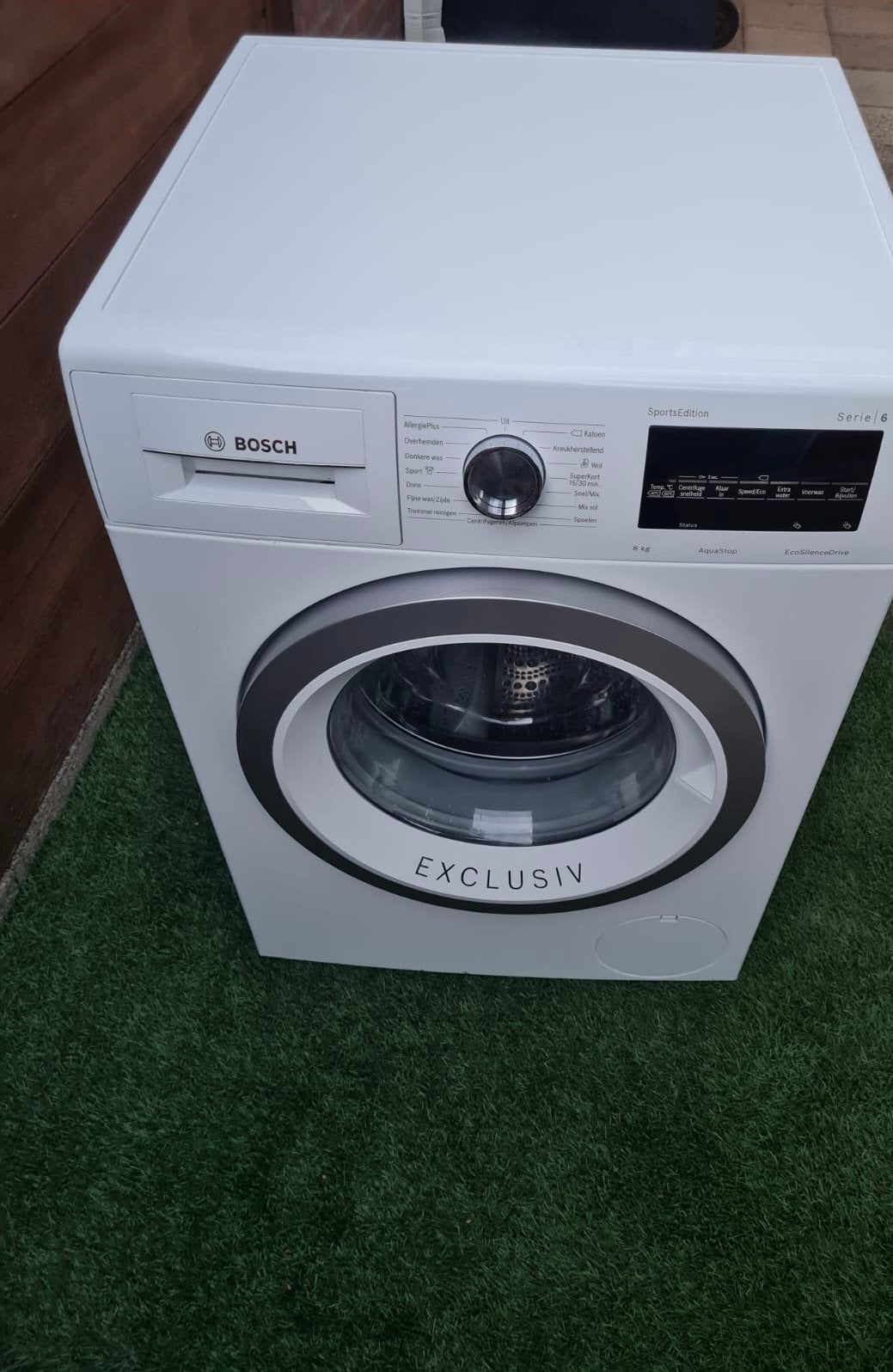 Bosch Serie 6 wasmachine Exclusiv 8KG | AquaStop| EcoSilence, Witgoed en Apparatuur, Wasmachines, Ophalen, 1200 tot 1600 toeren