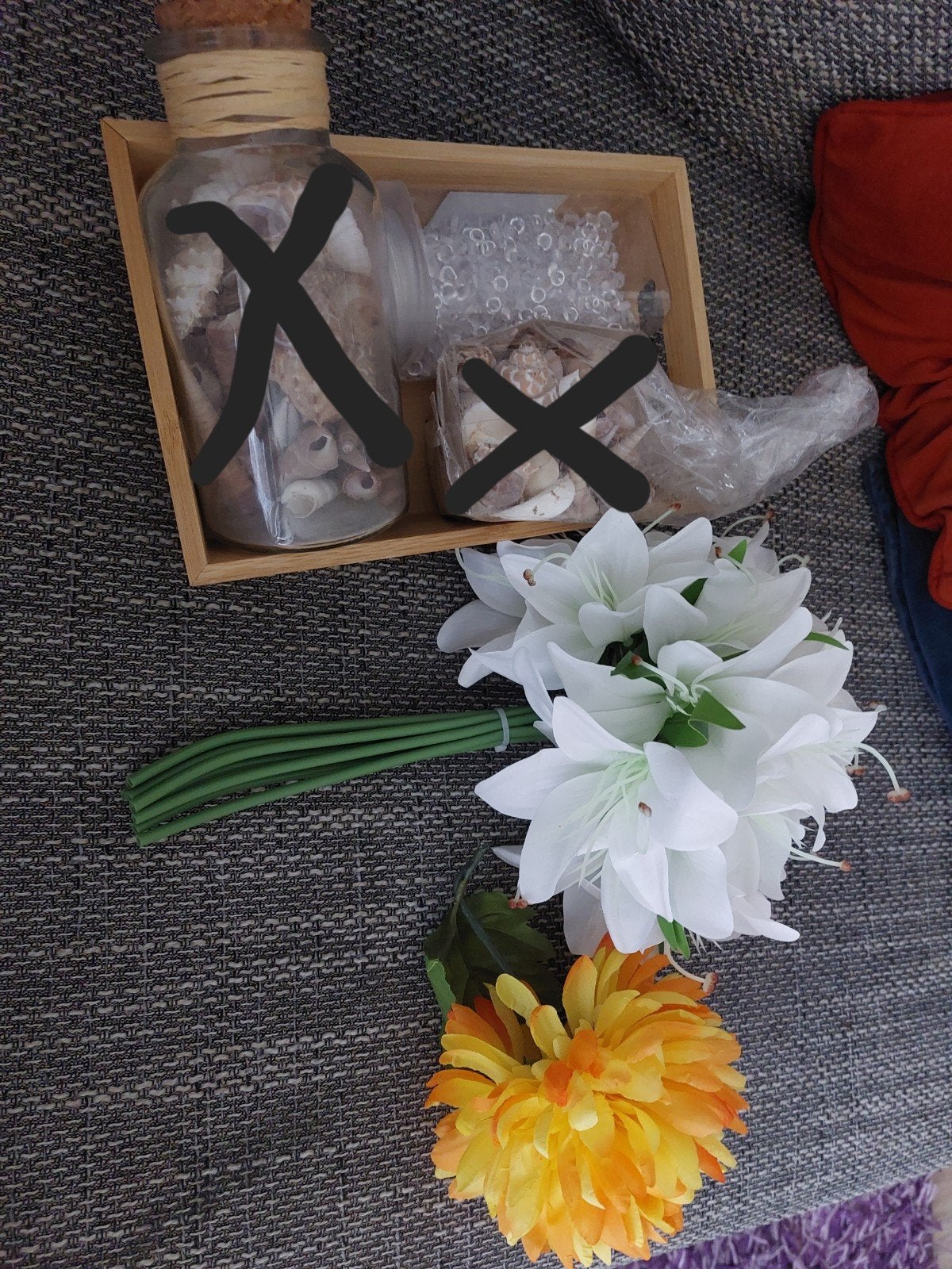 Decoratie bloemen en diamantjes, Huis en Inrichting, Woonaccessoires | Kunstplanten en Kunstbloemen, Ophalen