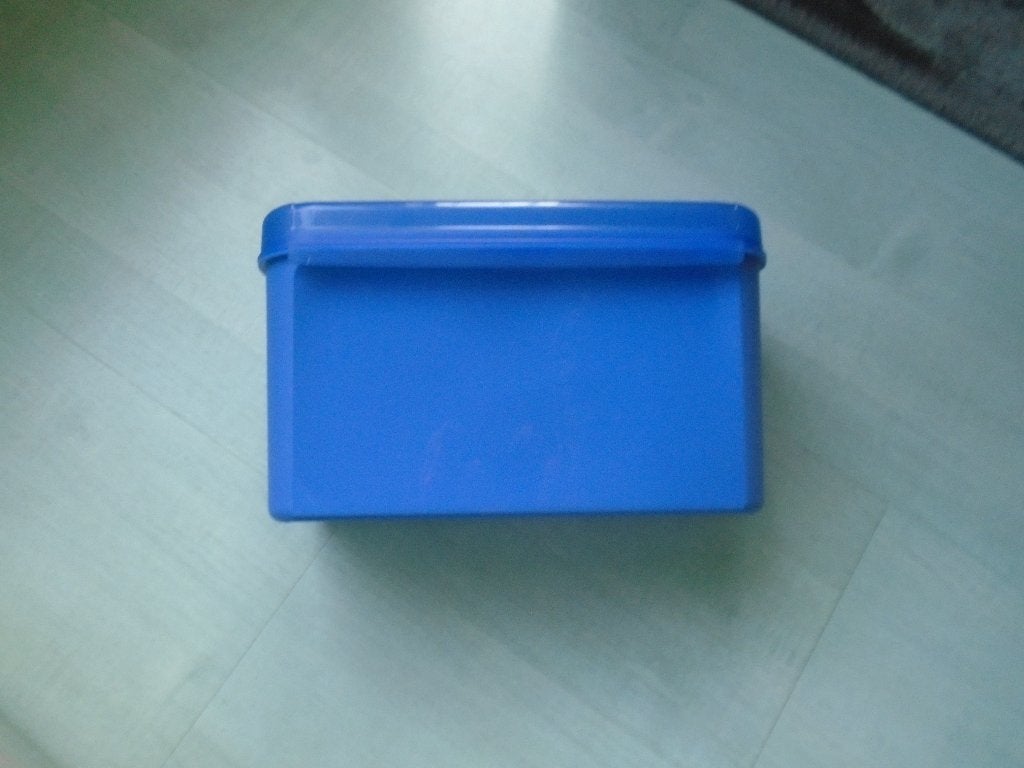 voorraadbus 2,9 L, tupperware, Ophalen of Verzenden, Zo goed als nieuw, Blauw, Overige typen