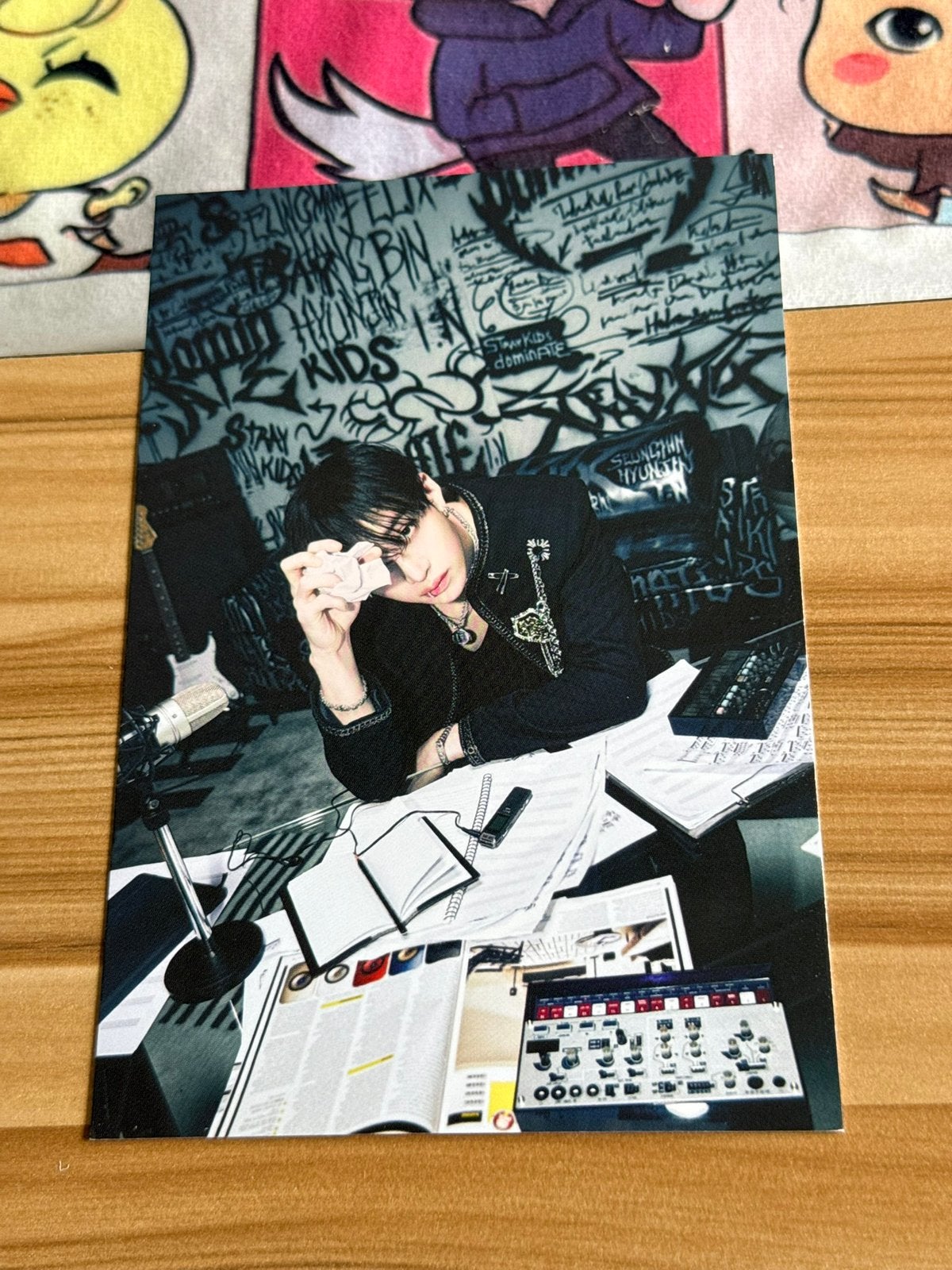 Stray Kids Bang Chan postcard, Ophalen of Verzenden, Zo goed als nieuw, Foto of Kaart