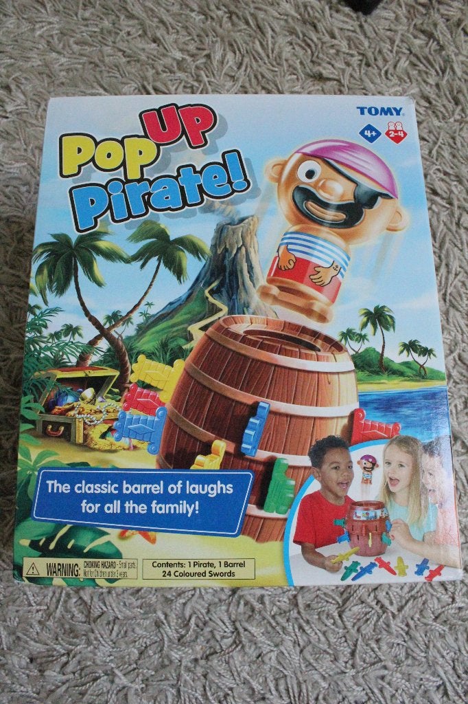 Speelgoed kinderspel Pop up Pirate, Een of twee spelers, Ophalen of Verzenden, Gebruikt, Tomy