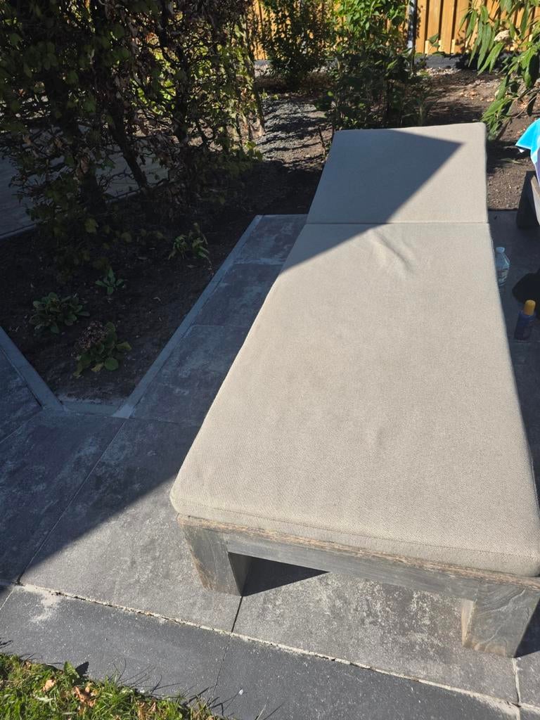 Ligbedkussen 2 stuks 5,5 cm dik. 210cm lang, 70cm br., Tuin en Terras, Ligbedden, Ophalen