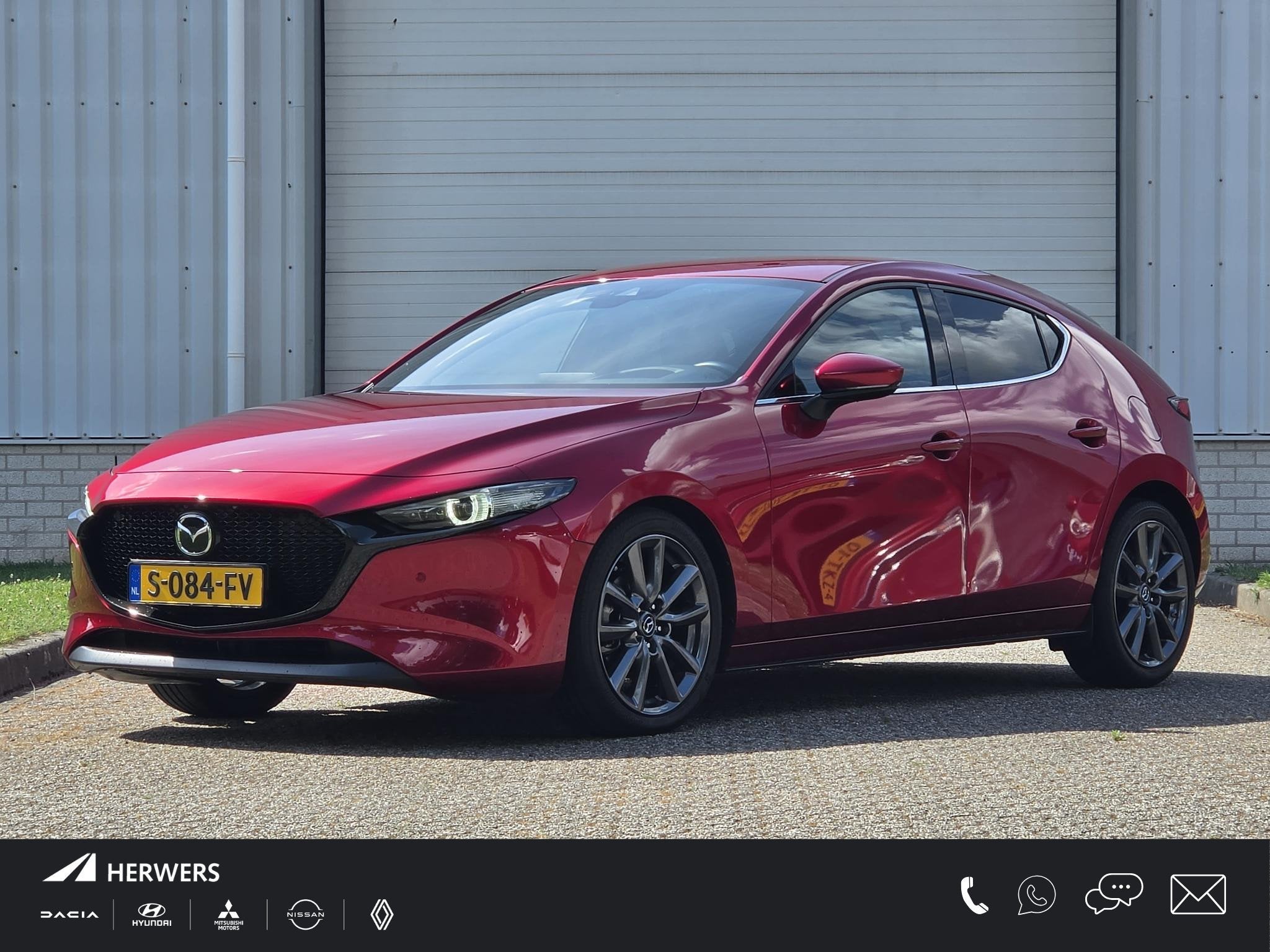 Mazda 3 2.0 e-SkyActiv-G M Hybrid Luxury / Fabrieksgarantie, Auto's, Voorwielaandrijving, 1998 cc, Gebruikt, 4 cilinders