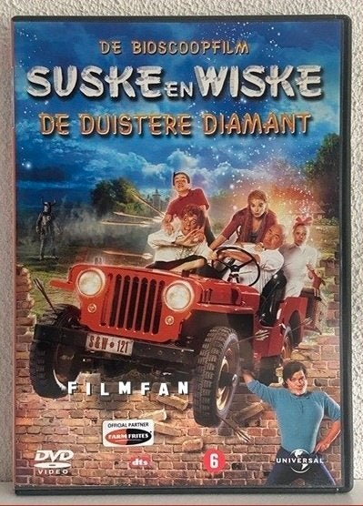 DVD Suske en Wiske: De Duistere Diamant, Engels, Nederlands, Ophalen of Verzenden, Zo goed als nieuw