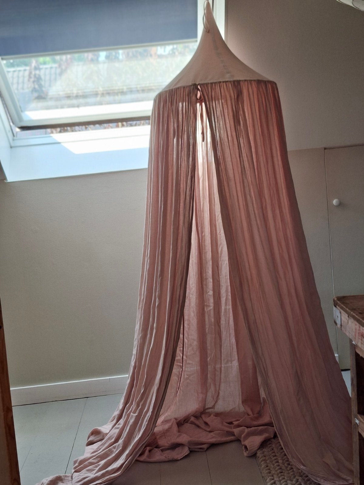 Klamboe linnen babykamer meisjeskamer, Ophalen, Zo goed als nieuw, Klamboe
