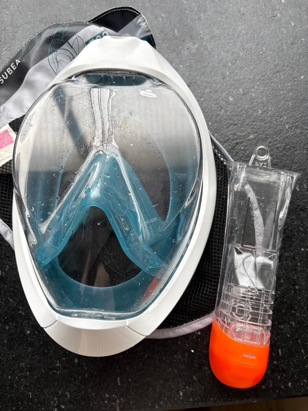 Duikmasker M-L zo goed als nieuw, Watersport en Boten, Duiken, Ophalen of Verzenden, Zo goed als nieuw, Duikbril of Snorkel