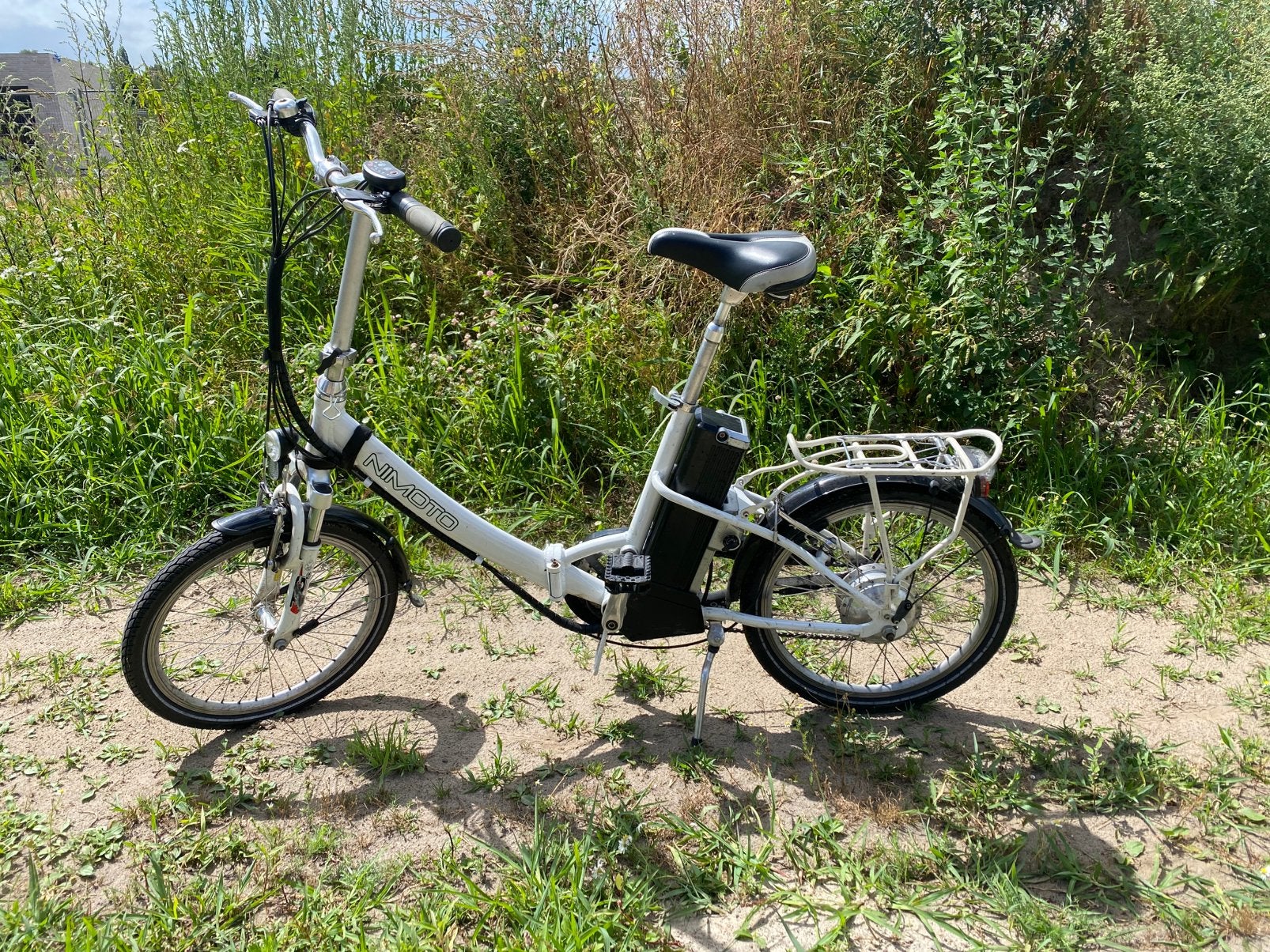 2 Ebike vouwfietsen Nimoto, 20 inch of meer, Gebruikt, Velgrem, Versnellingen