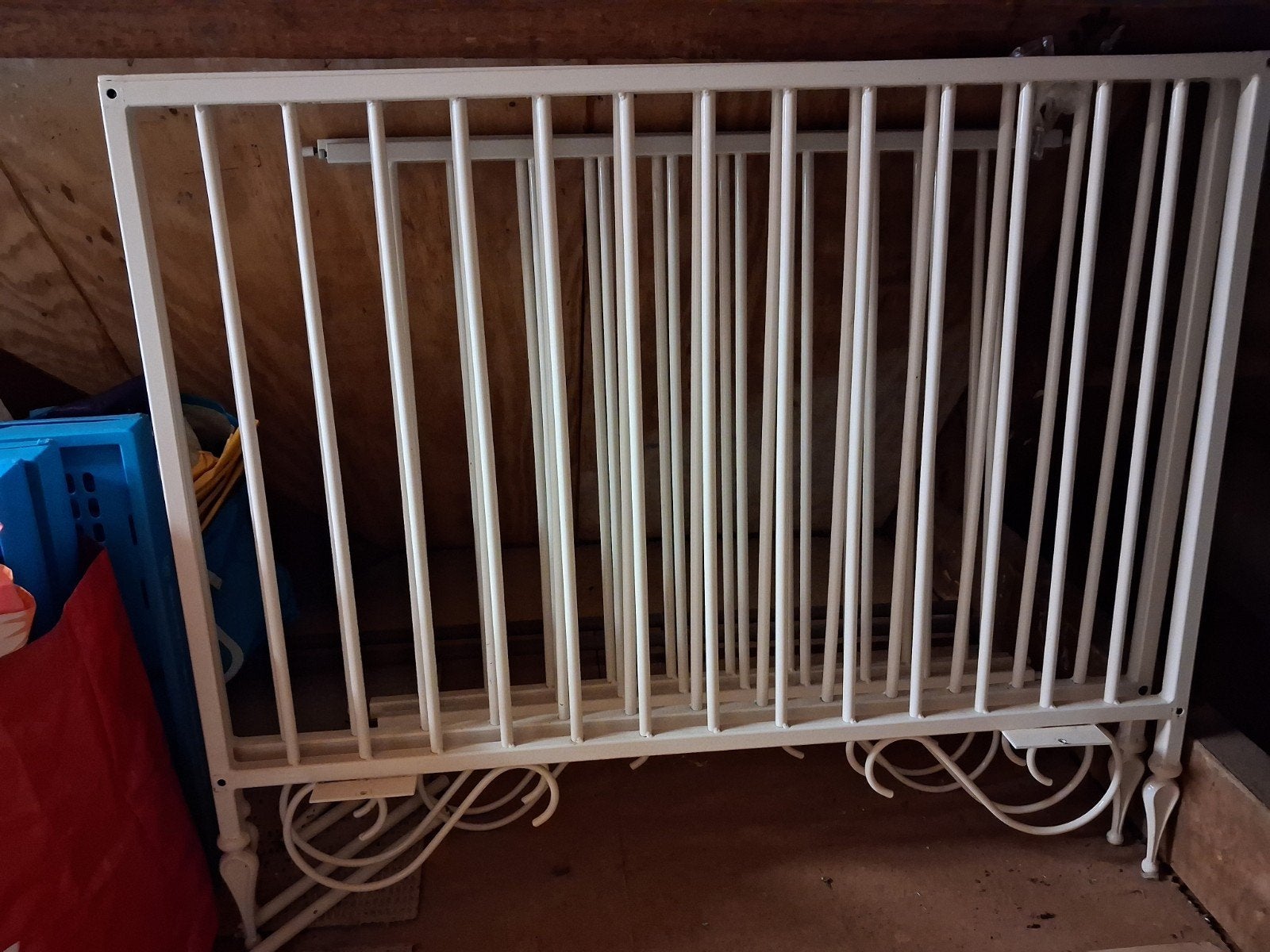 Witte ijzeren babybox, Kinderen en Baby's, Ophalen, Gebruikt, Rechthoekig