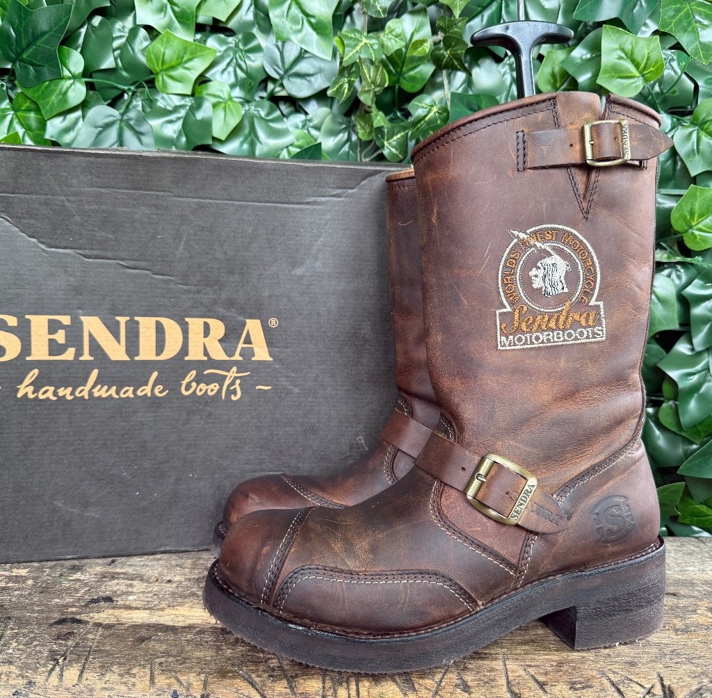 stoere vintage biker boots van Sendra maat 43, Sendra, Bruin, Boots, Nieuw