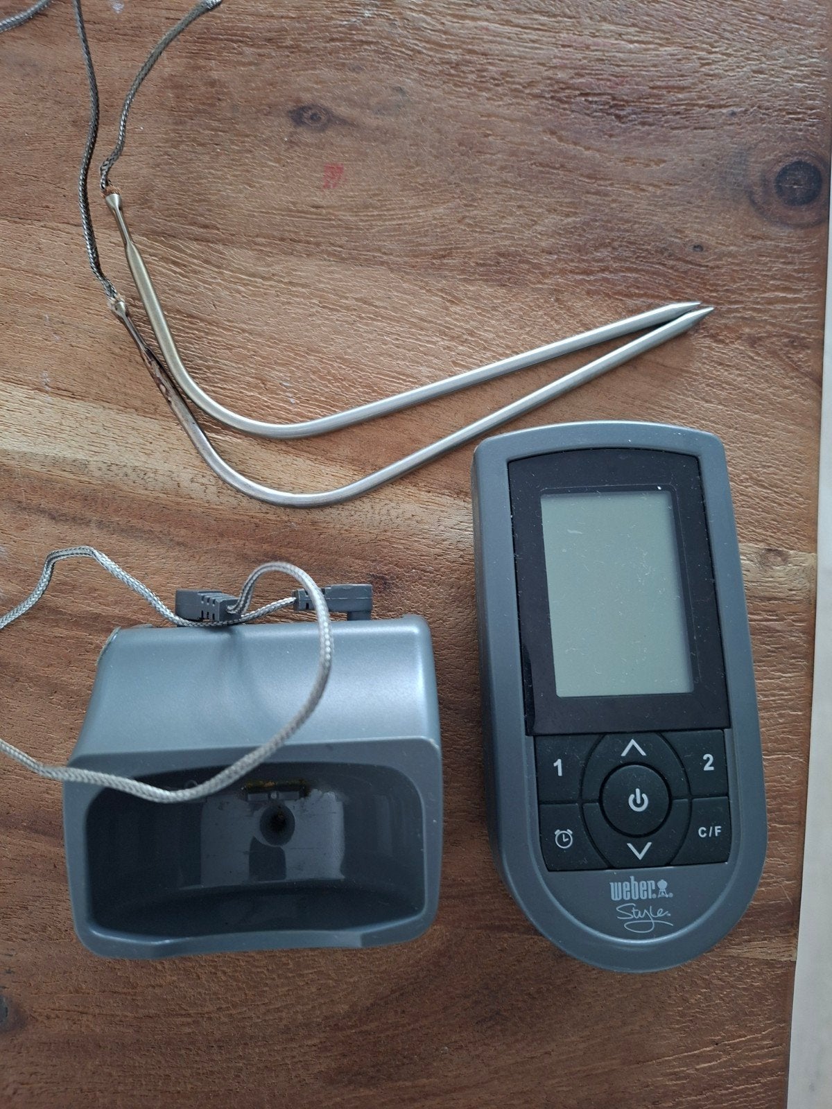 Weber Style BBQ Thermometer met 2 sondes, Tuin en Terras, Barbecue-accessoires, Ophalen, Gebruikt, Weber