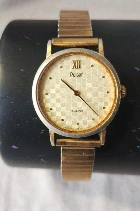 Vintage Pulsar horloge - batterij leeg, Verzenden, Gebruikt, Polshorloge