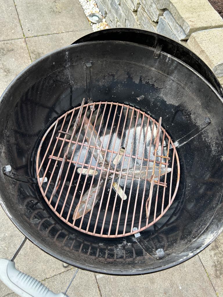 Weber original kettle 57 cm Houtskoolbarbecue, Tuin en Terras, Ophalen, Gebruikt