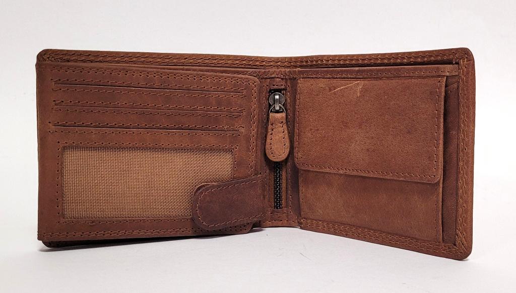 Hert portemonnee echt leer bruin portefeuille wallet leer, Sieraden, Tassen en Uiterlijk, Portemonnees, Info@deconoord.nl, Bruin