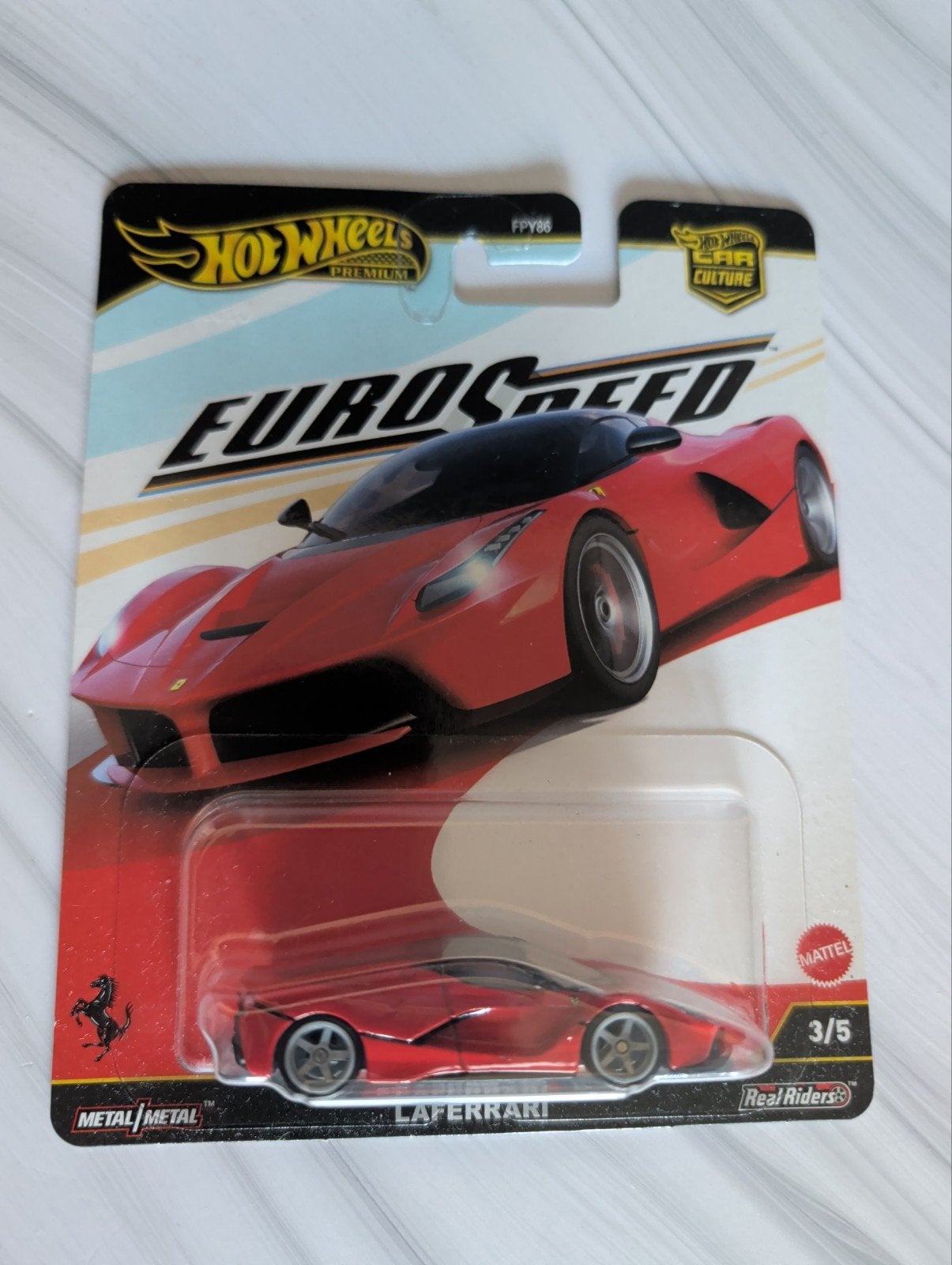 Hot Wheels Premium Euro Speed LaFerrari FPY86, Ophalen of Verzenden, Nieuw, Auto