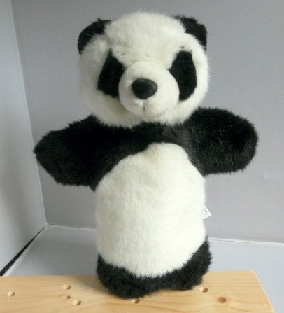Handpop Pandabeer, Verzamelen, Ophalen of Verzenden, Zo goed als nieuw, Stoffen beer, Overige merken