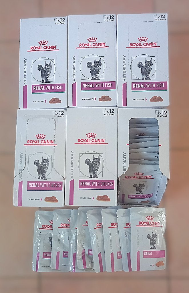 Royal Canin Renal natvoer kat - 80 zakjes 85 g, Dieren en Toebehoren, Ophalen of Verzenden, Kat