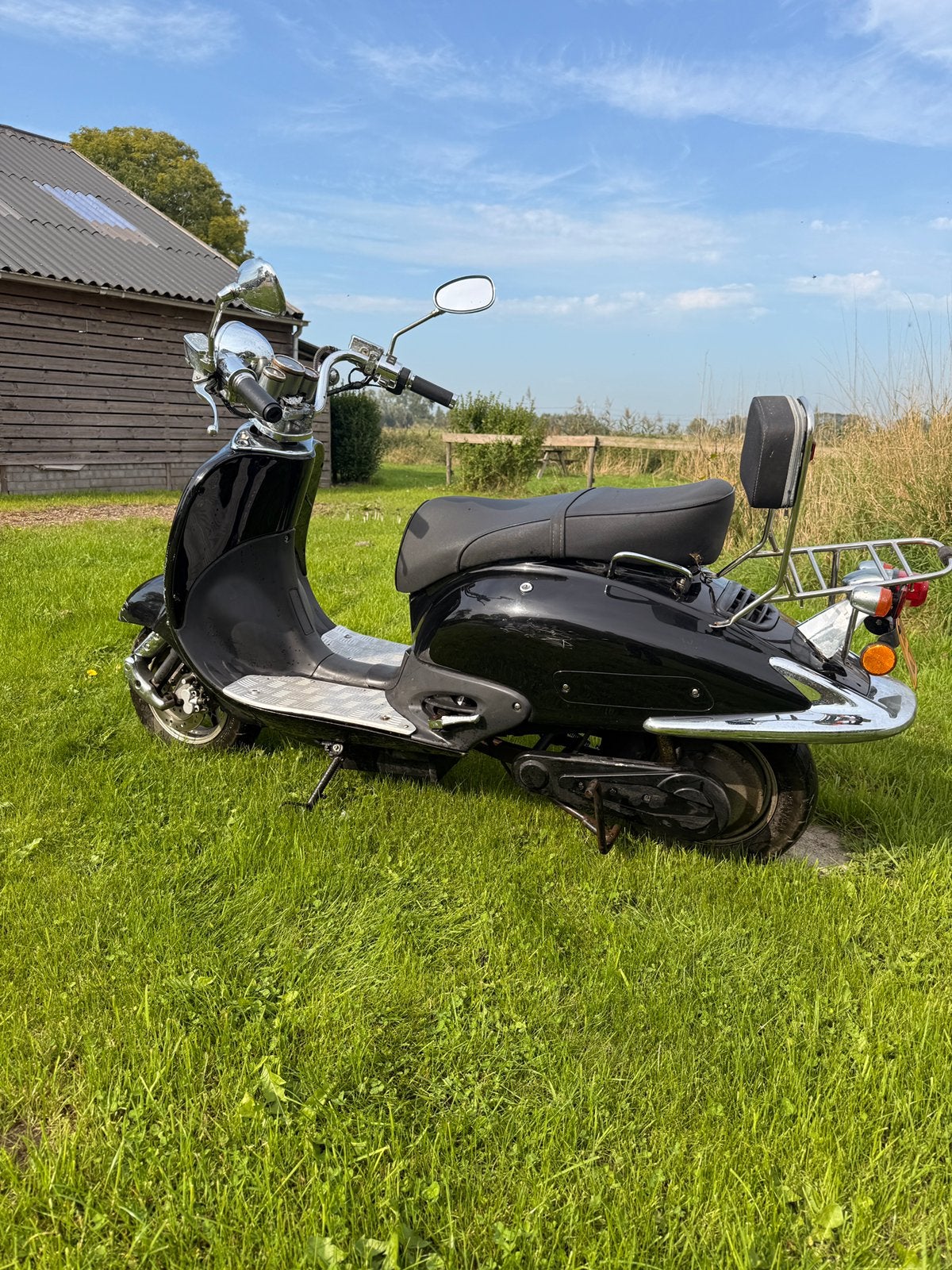 Elektrische retro scooter (Lanbei) | Rijdend | Opknapper, Ophalen, Gebruikt, Overige typen, Overige merken