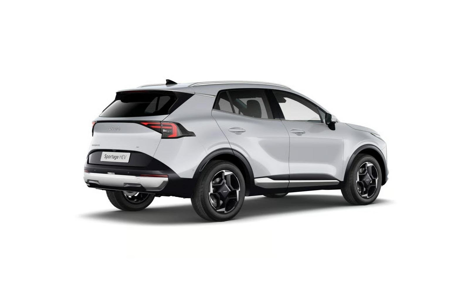 Kia Sportage 1.6 T-GDi Hybrid DynamicPlusLine | Panoramadak, Auto's, 4 cilinders, Leder en Stof, Wit, Nieuw