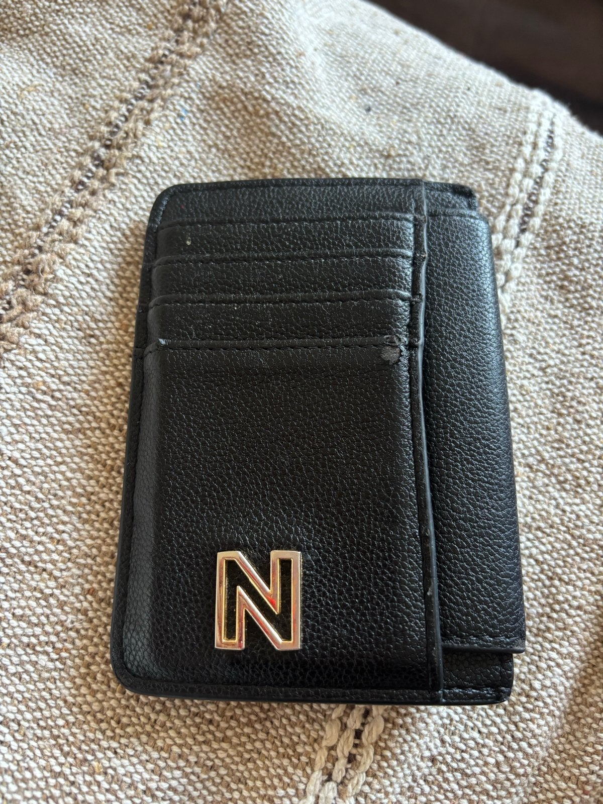 Nikkie pasjeshouder/portemonnee, Ophalen of Verzenden, Gebruikt, Zwart, Overige merken