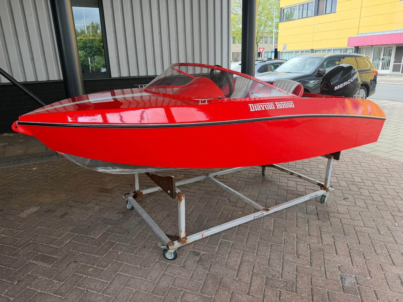 Unieke handgemaakte aluminium speedboot – Mercury 9.9 PK, Watersport en Boten, Ophalen, Overige merken, Viertaktmotor, Aluminium
