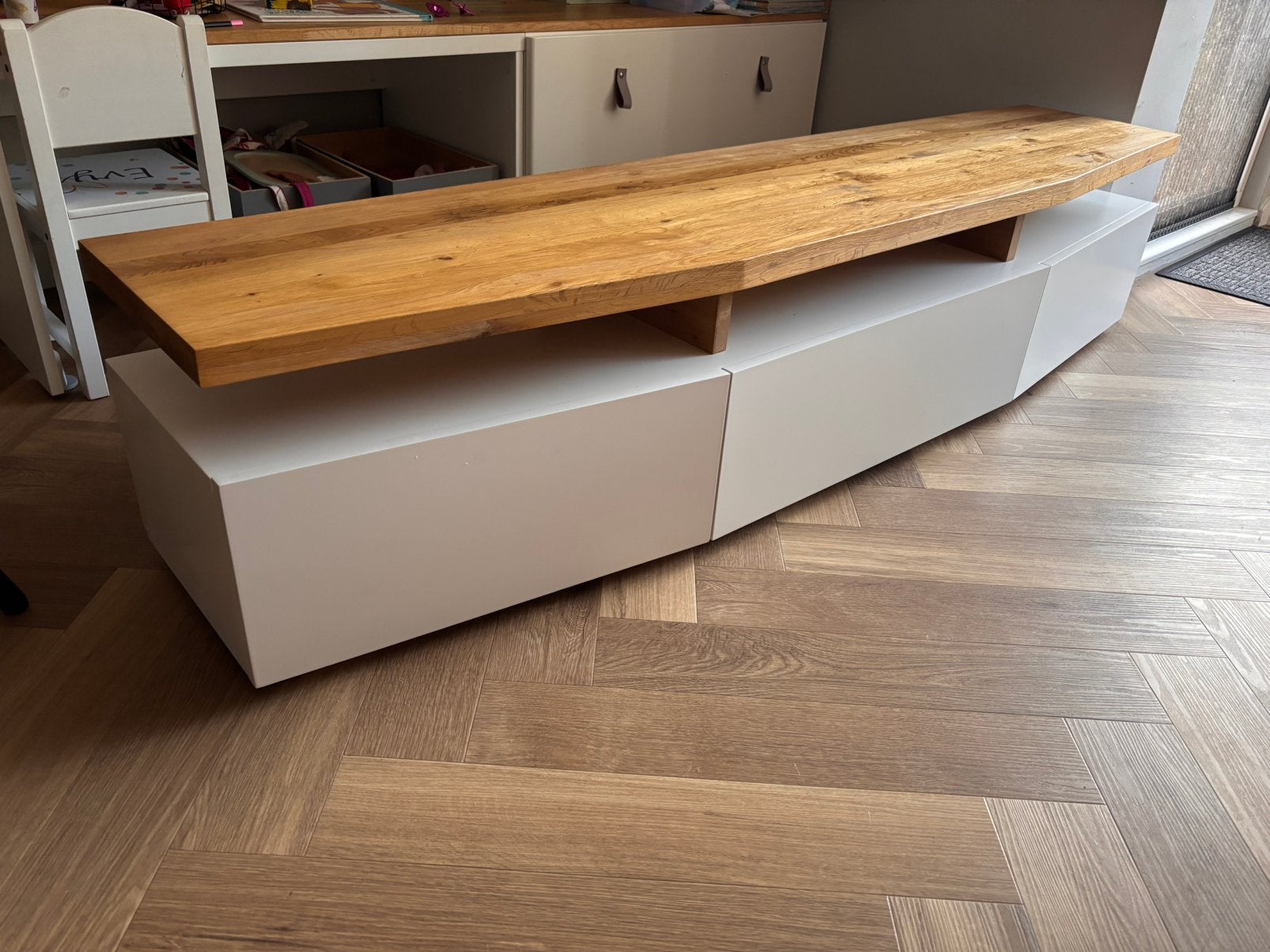 Tv meubel 180x40, Huis en Inrichting, Ophalen, 150 tot 200 cm, Zo goed als nieuw, Minder dan 100 cm