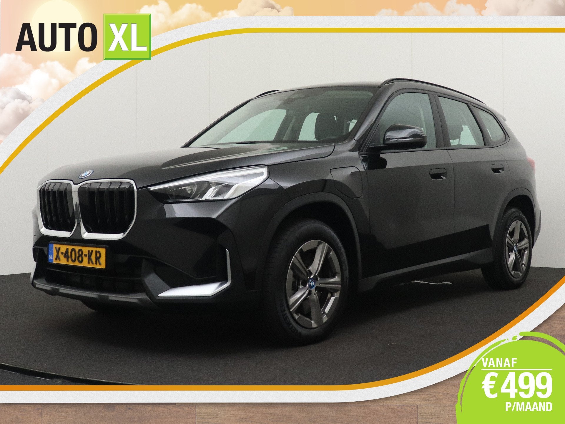 BMW X1 xDrive30e Carplay Camera Leder (bj 2023, automaat), Auto's, Dealer onderhouden, Zwart, Bedrijf, Hybride Elektrisch/Benzine