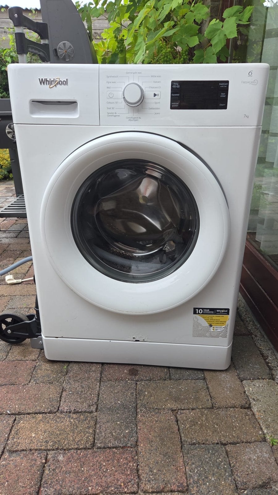 Whirlpool Wasmachine 7kg, Ophalen, 6 tot 8 kg, Voorlader, Kort programma