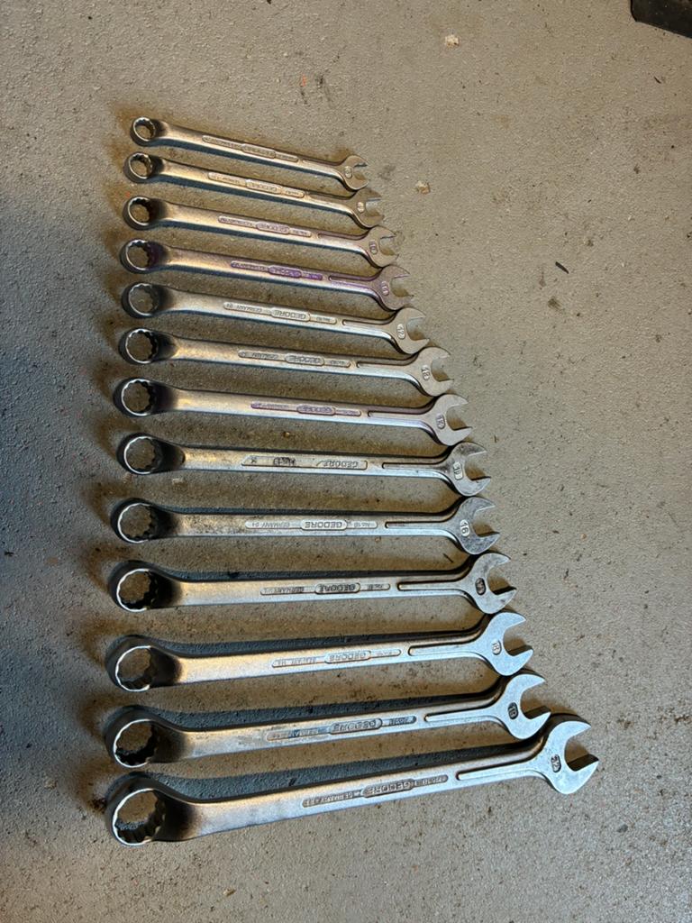 Gedore 1B ringsteeksleutelset 13-delig, Auto diversen, Autogereedschap, Ophalen of Verzenden, Gebruikt