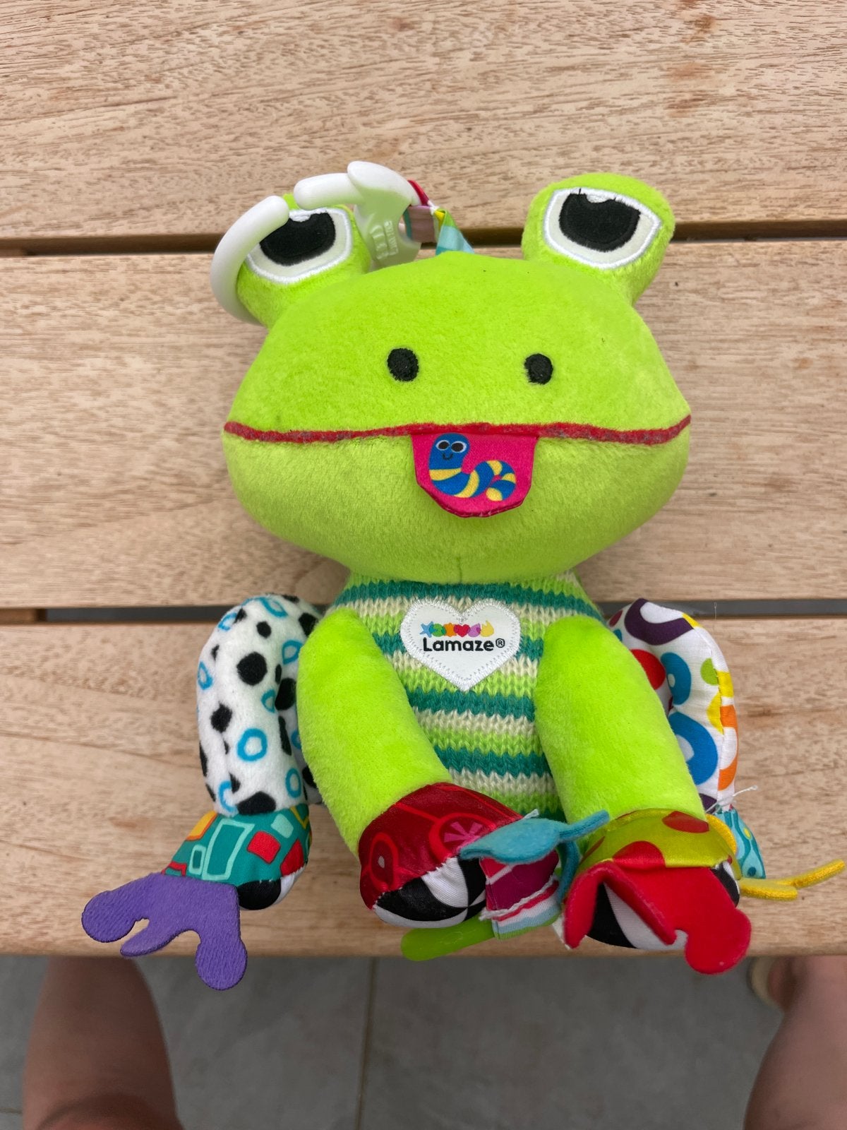 Lamaze Kiekeboe Kikker Knuffel Speeltje, Ophalen of Verzenden, Zo goed als nieuw, Overige typen, Met geluid