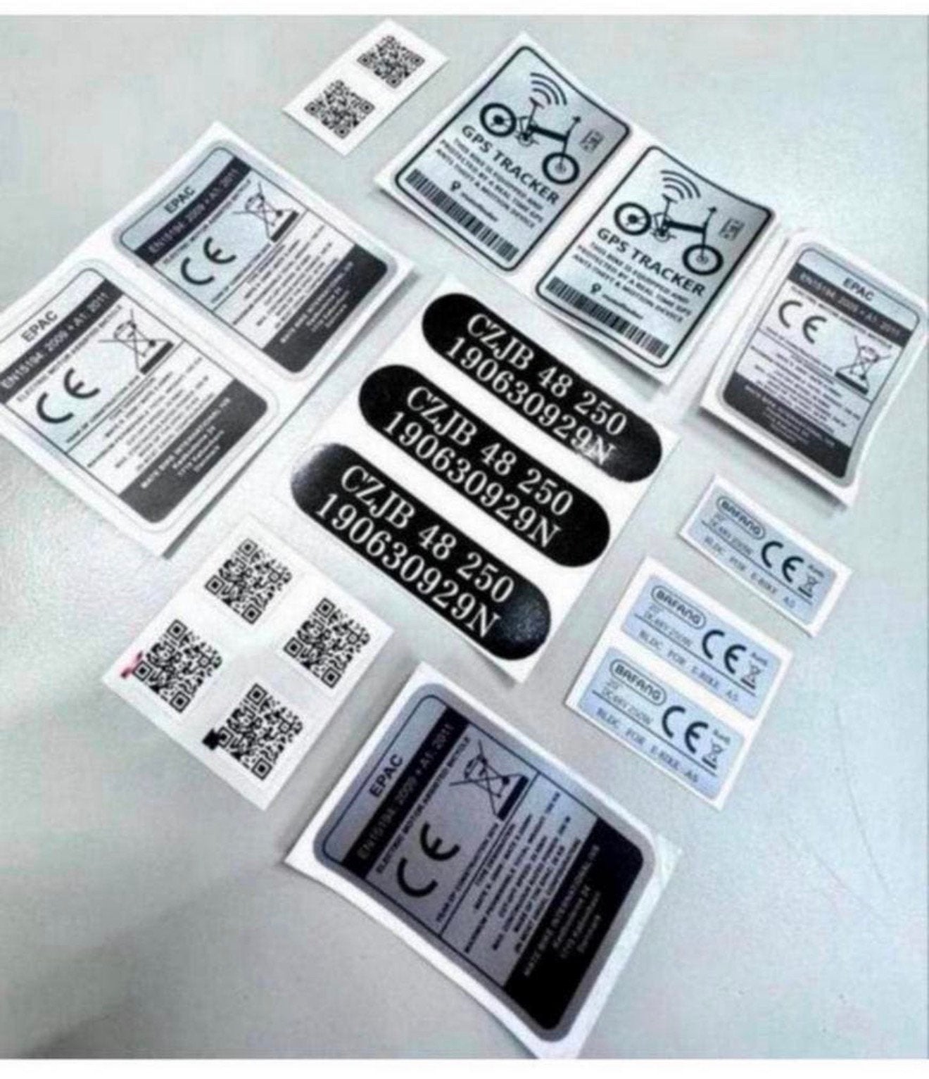 MATE X 250W Epac vervanging stickers sticker-set voor E-Bike, Ophalen of Verzenden, Nieuw